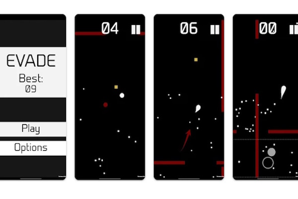 Gameplay screen from Evade