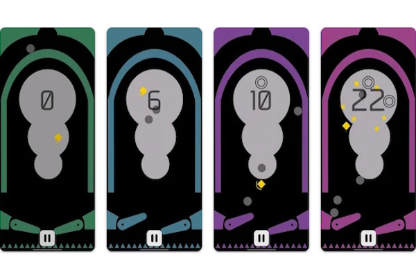 Gameplay screen from Pocket Pinball